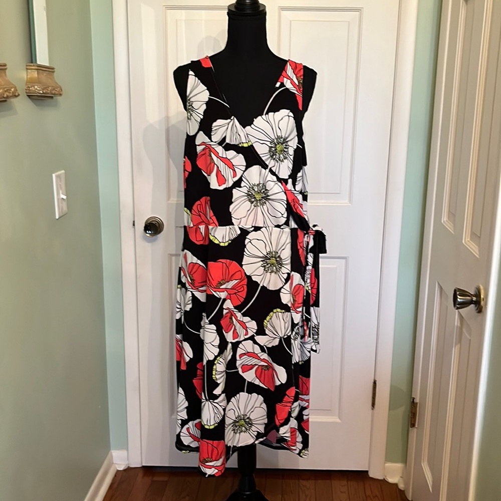 Masseys floral print dress, size 1X